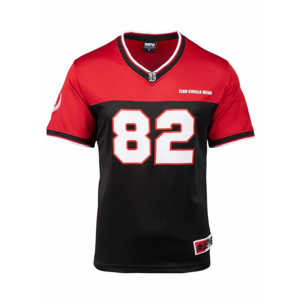 Gorilla Wear Trenton Football Jersey, schwarz/rot L