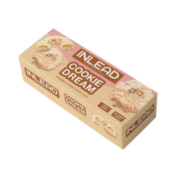 Inlead Nutrition Cookie Dream, 128g Caramel Peanut White Choc (MHD: 06/11/2025)