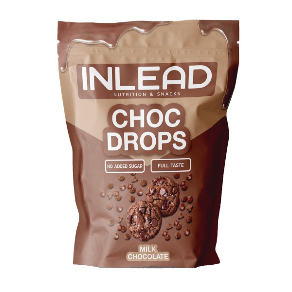 Inlead Nutrition Choc Drops, 150g Milk Chocolate