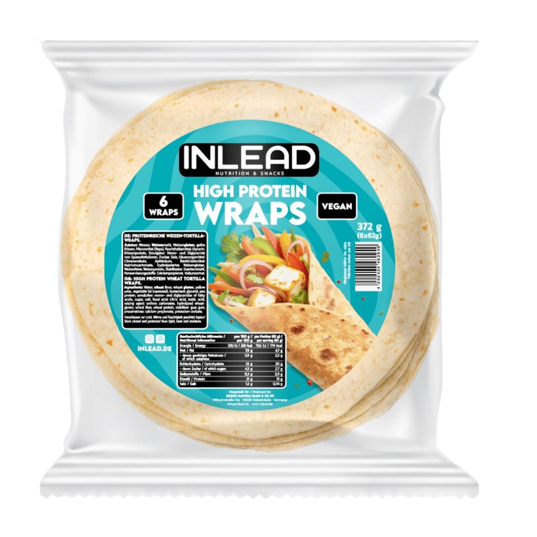 Inlead Nutrition High Protein Wraps - 6x62g