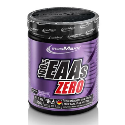 IronMaxx 100% EAAs Zero, 500g Wild Berries