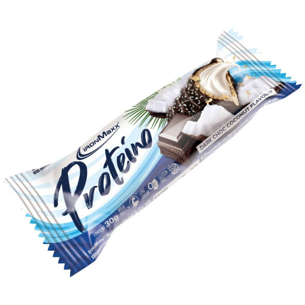 IronMaxx Proteino High Protein Waffelriegel 1 x 30g Riegel Dark Chocolate Coconut