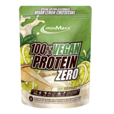 IronMaxx 100% Vegan Protein Zero, 500g Sweet Peach