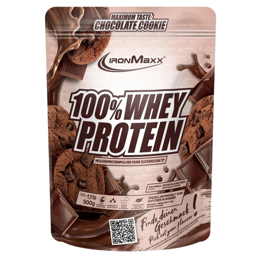 IronMaxx 100% Whey Protein - 500g Chocolate Cookie (MHD: 28/02/26)