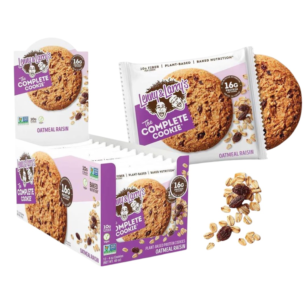 Lenny & Larry`s Complete Cookie - 12 x 113g im Karton (MHD) Oatmeal Raisin (MHD: 03/03/26)