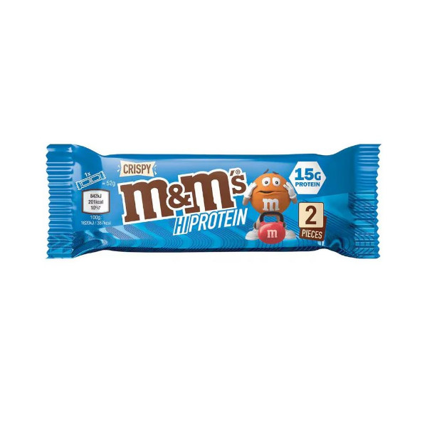M&M´s Hi Protein Bar 1 x 51g Riegel Crispy (MHD: 17/02/26)