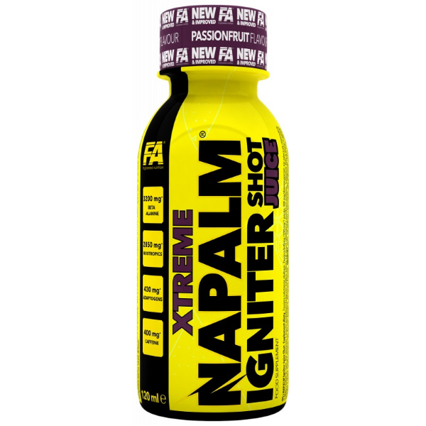 FA Engineered Nutrition Xtreme Napalm Igniter Shot Juice, 120ml Passionfruit
