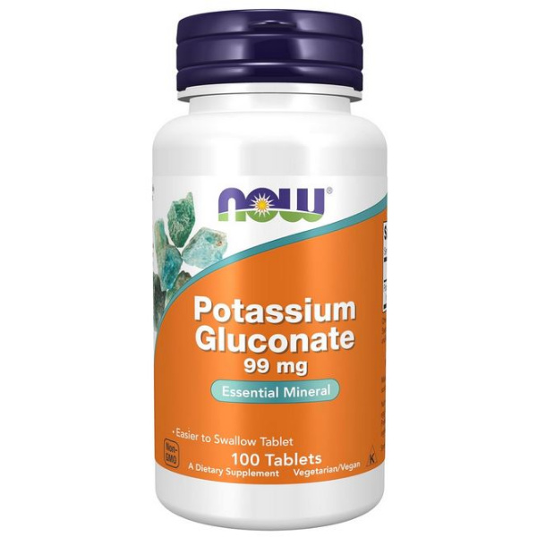 Now Foods Potassium Gluconate 99mg, 100 Tabs.