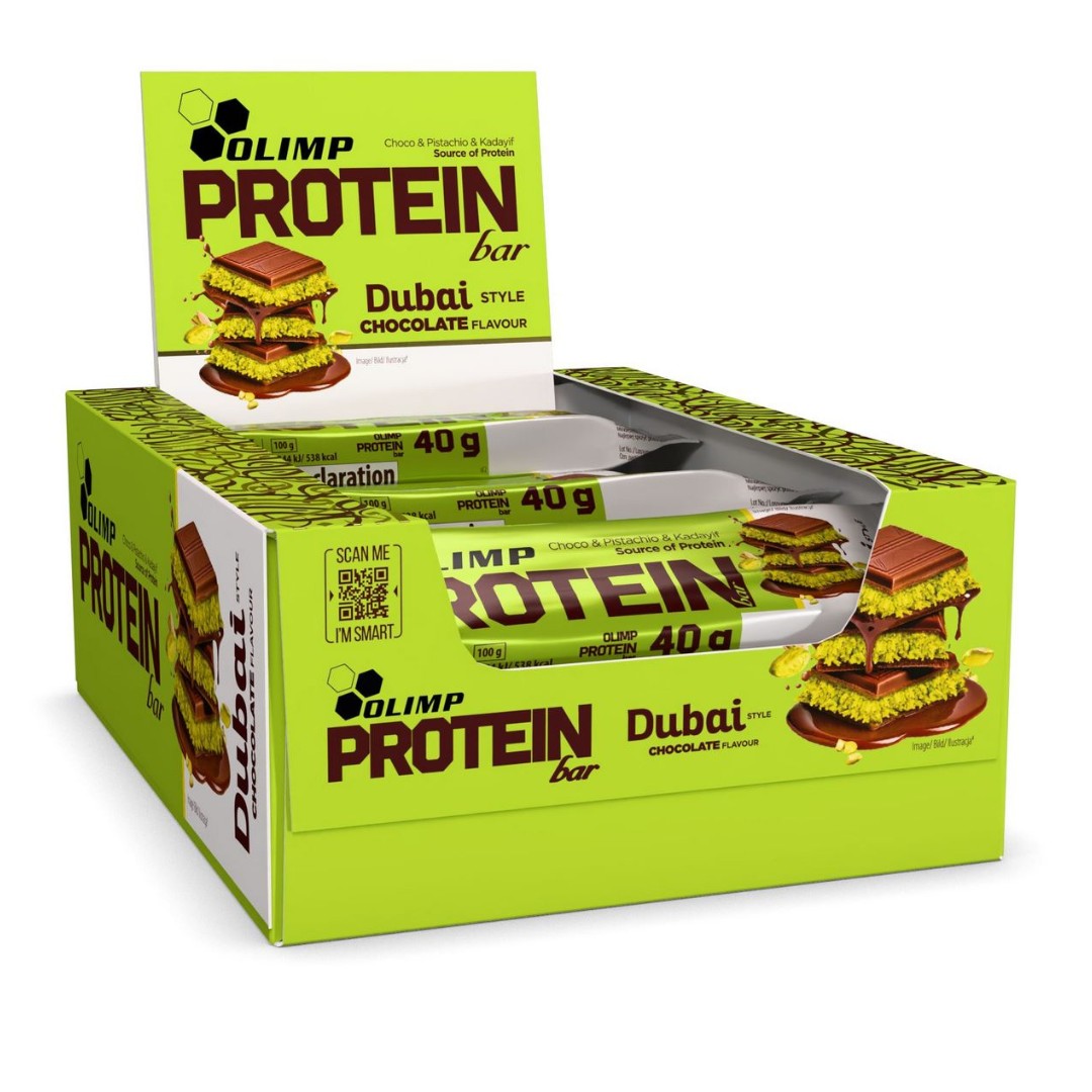 Olimp Protein Bar Dubai Chocolate Style 25 x 40g Riegel