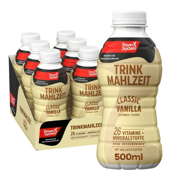 Power System Trinkmahlzeit, 6x500ml Vanilla (MHD: 03/03/26)
