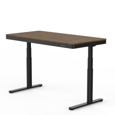 Höhenverstellbarer Schreibtisch Q8 mit Bambus-Tischplatte