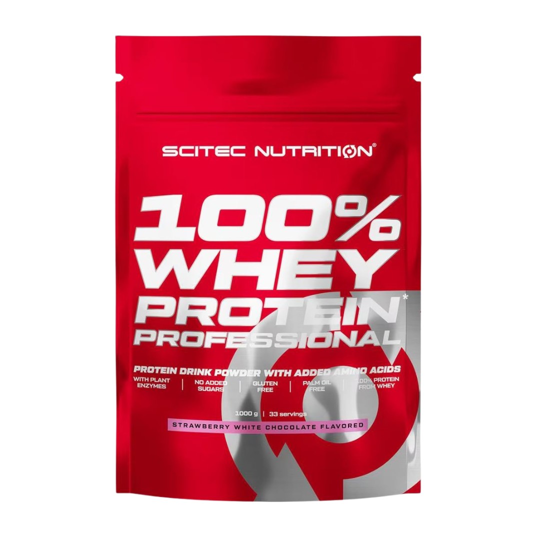 Scitec Nutrition 100% Whey Protein Professional 1000g Strawberry White Chocolate