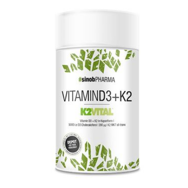 Sinob Pharma Vitamin D3 + K2, 60 Kaps.