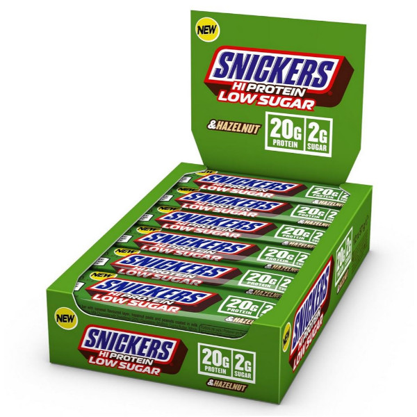 Snickers Hi Protein Low Sugar 12 x 57g Riegel (Karton) Hazelnut