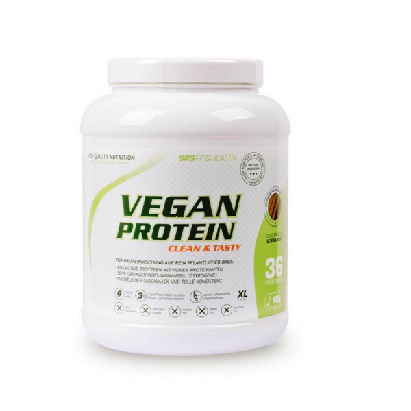 SRS Nutrition Vegan Protein Chocolate Nuss 1900g