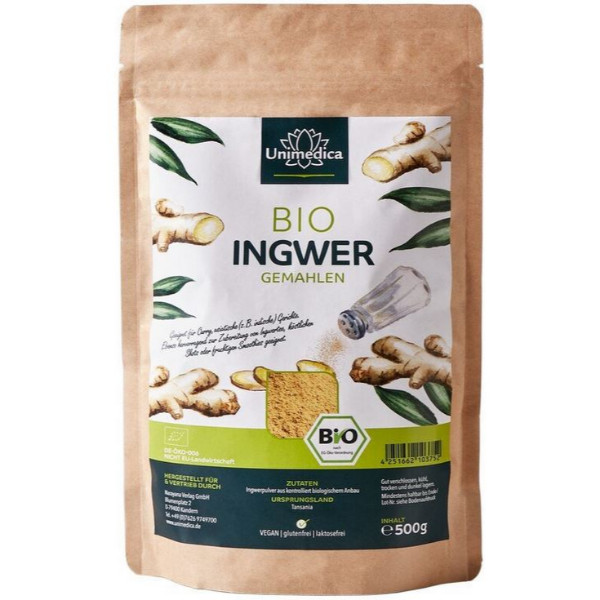 Unimedica Bio Ingwer gemahlen, 500g