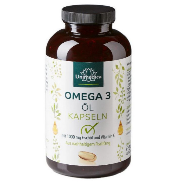 Unimedica Omega 3 + Vitamin E, 400 Kapseln