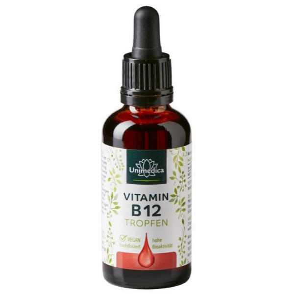 Unimedica Vitamin B12 / 500µg B12 (2 Tropfen), 50ml