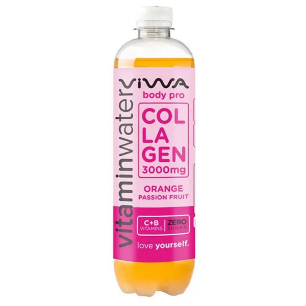 Viwa Body Pro Vitraminwater - 600ml Orange Passion Fruit (Collagen)