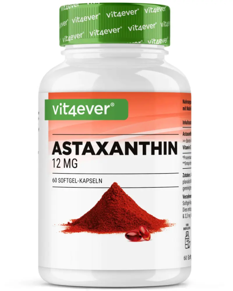 Vit4ever Astaxanthin 12mg, 60 Kapseln