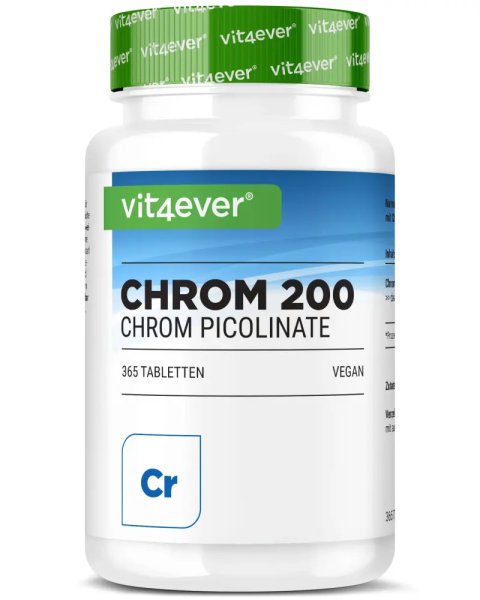Vit4ever Chromium 200 mcg, 365 Tabletten