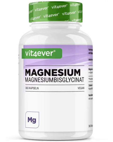Vit4ever Magnesiumbisglycinat, 365 Kapseln