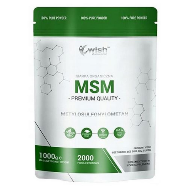 Wish Pharmaceutical MSM, 1000g