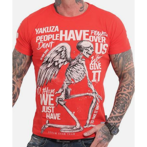 Yakuza T-Shirt Power Over Us, Orange M