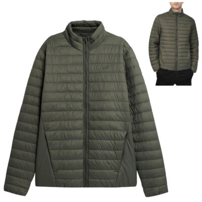4F - daunenartige Herren Allround Winter Steppjacke, grün