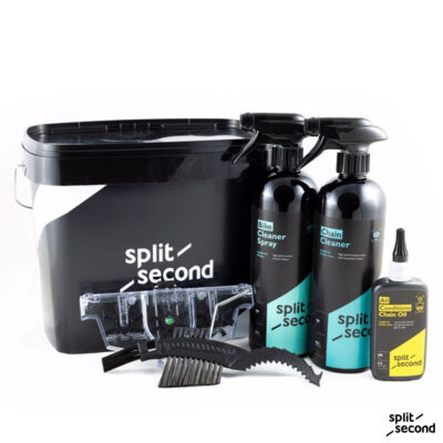 Split Second Pflegebox S8000 Fahrrad Komplettreinigung Set im Eimer