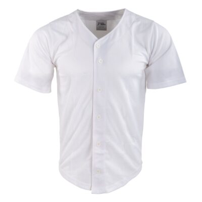 Active Athletics Youth Baseball Jersey, Full Button Jersey weiß Gr.YXL