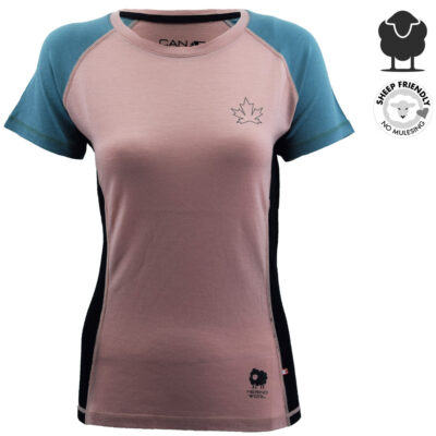 CANADA NORTH - 100% Merino Damen T-Shirt CHILCOTIN - mulesing frei