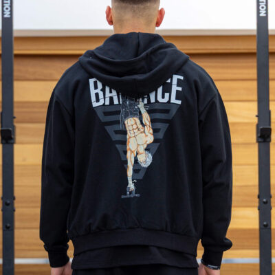 Anime Oversized Zip Hoodie Balance