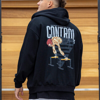 Anime Oversized Zip Hoodie Control
