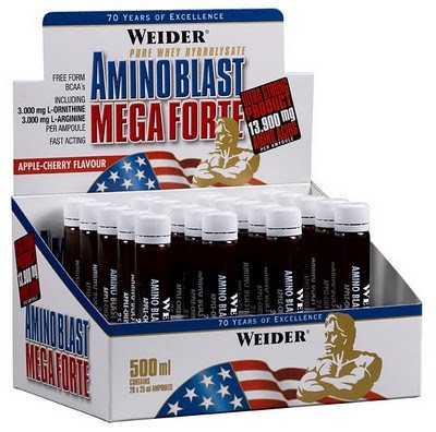 Weider Amino Blast Mega Forte, 1 Amp. Apple - Cherry