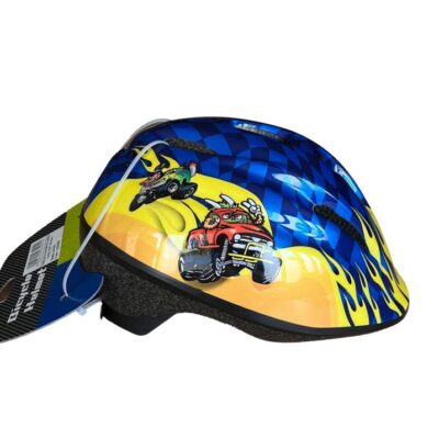 Strategic Kinderhelm Gelb/Blau Car 46-53