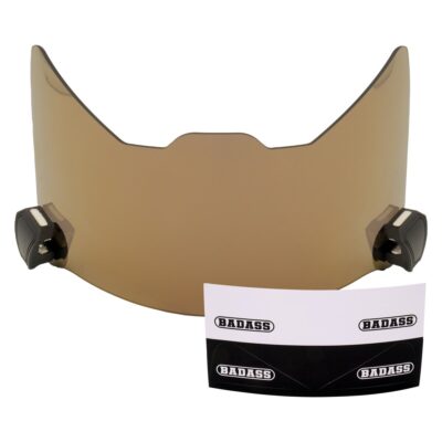 BADASS Agent Zero Football Visor irisierend - Revo Bronzen Gold