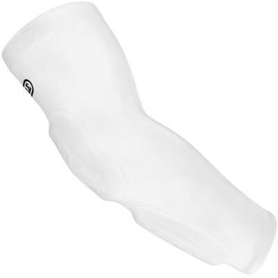 Battle Elbow Forearm Padded Arm Sleeve - weiß S/M