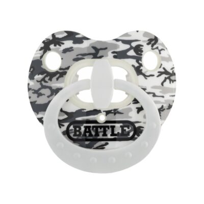 BATTLE Oxygen Mundstück mit Lippenschild Binky - weiß Camo