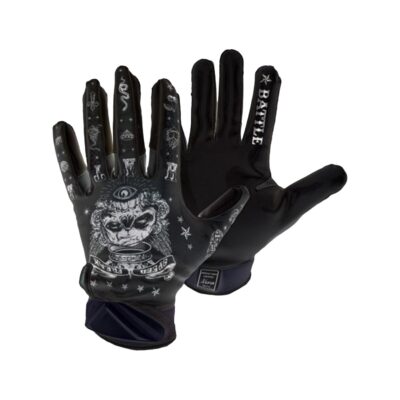 Battle "Speed Freak" Cloaked Receiver Gloves - schwarz Gr. M