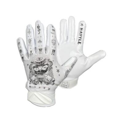 Battle "Speed Freak" Cloaked Receiver Gloves - weiß Gr. M