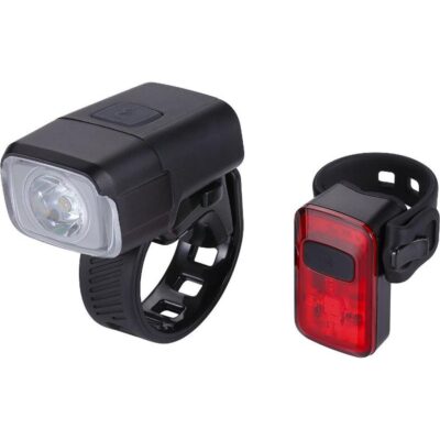 BBB Akku Lichtset NanoStrike 400 Combo BLS-164 inkl. Rear Spark 2.0, schwarz