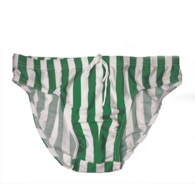 Fashy - Kinder Badehose - grün weiß gestreift