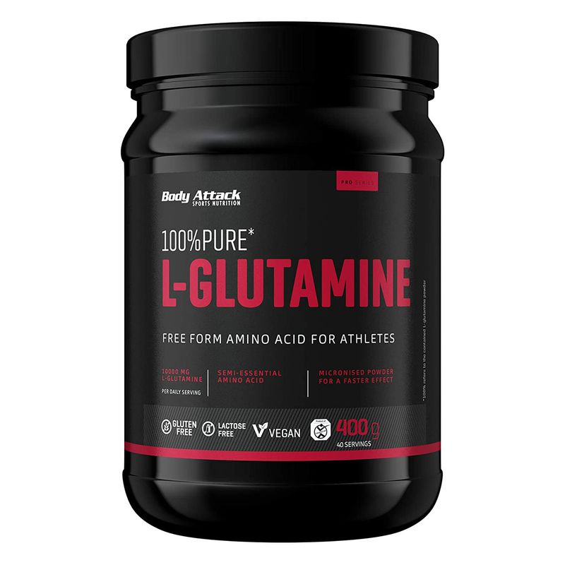 Body Attack 100% Pure L-Glutamine 400g