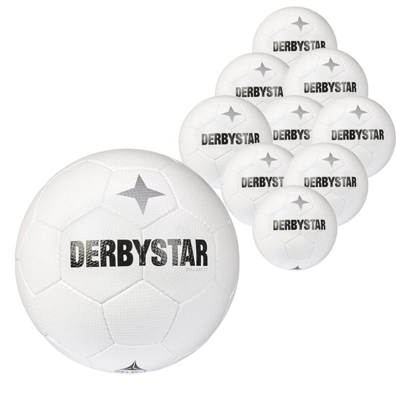 10er Ballpaket Derbystar Brillant TT Classic V22 Gr. 5 Weiss