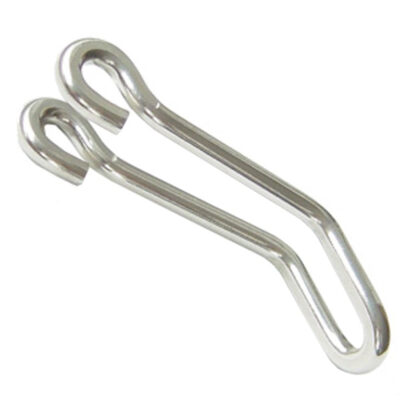 Busch & Müller Scheinwerfer-Halter b&m 475D Edelstahl blank Länge 45mm Schenkel 18mm