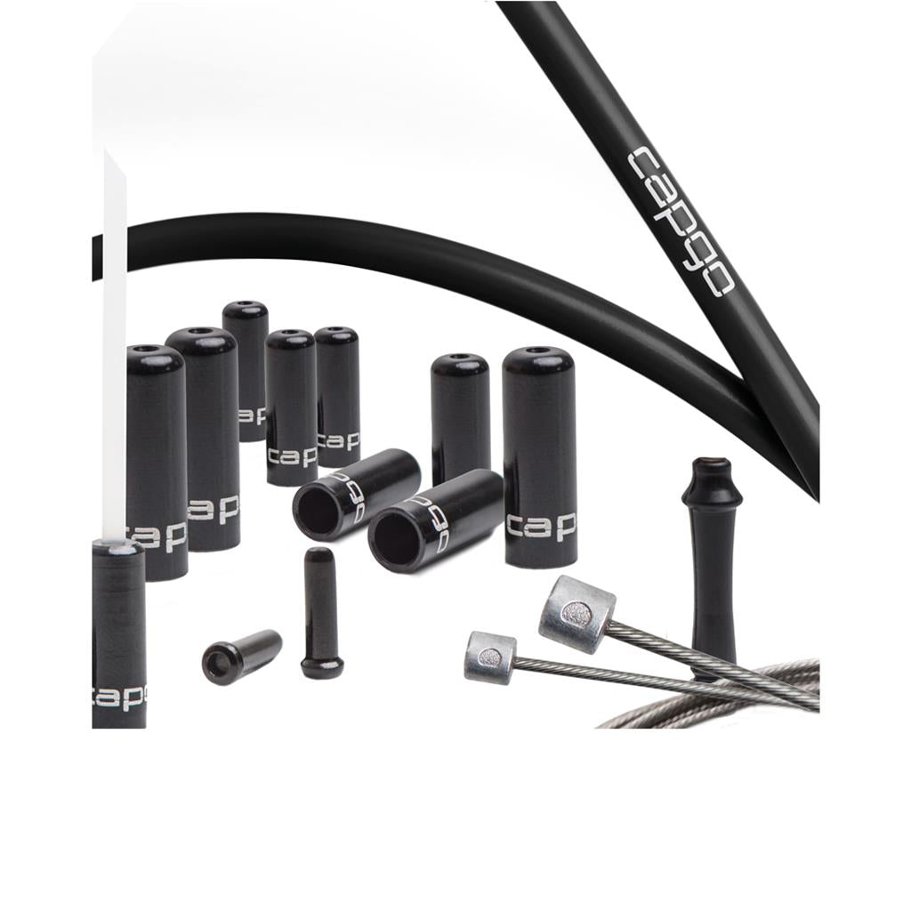 Capgo OL Schaltset schwarz  lang  Shimano/Sram MTB & ATB/Road