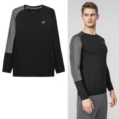 4F - Herren Trainingsshirt mit langen Ärmeln