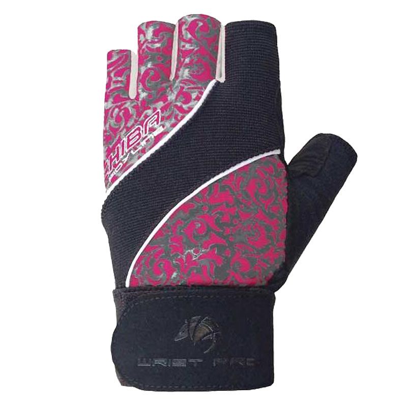Chiba Lady Wristpro Trainingshandschuhe Dunkelgrau/rosa - L