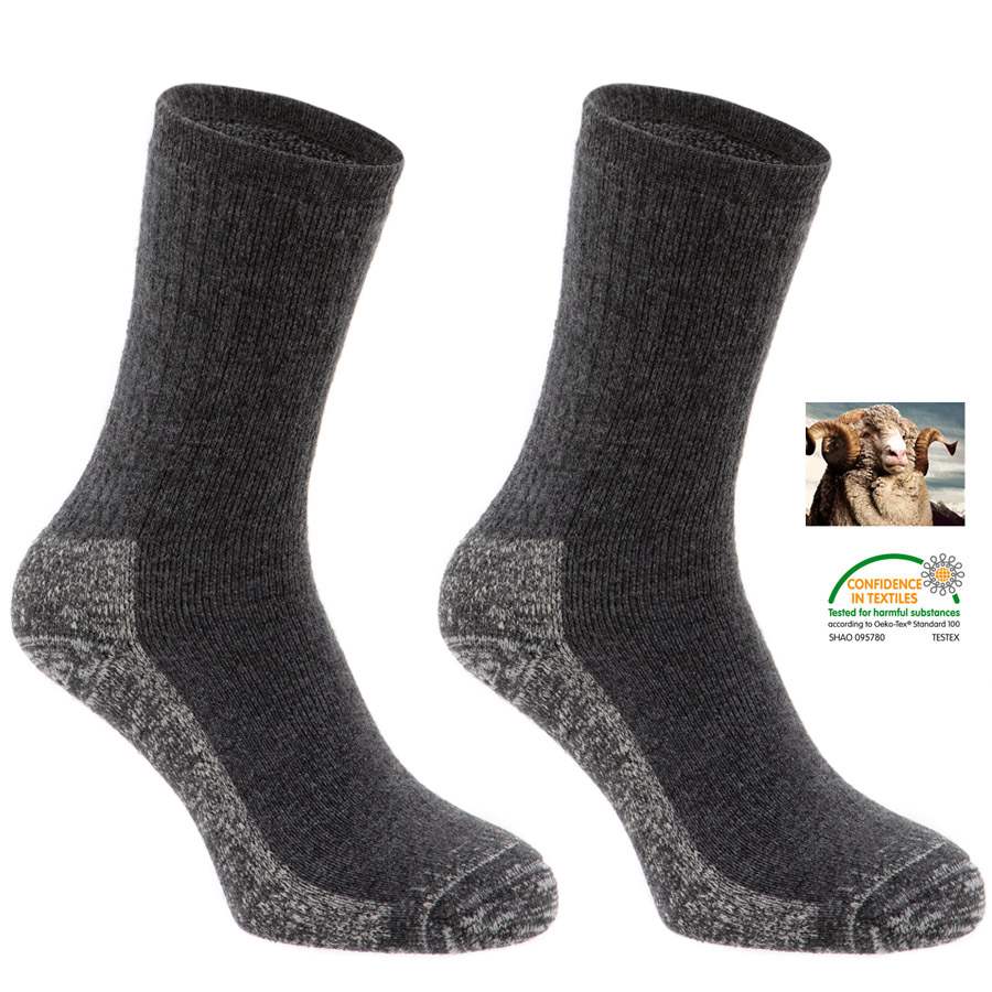 Silverpoint - ALPACA MERINO 3000 HIKER - Outdoorsocken Allround, grau